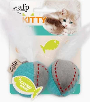 Kitty Feather Ball Turquoise